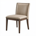 Chaise de salle à manger 50 x 60 x 95 cm revêtement beige pieds en bois style classique